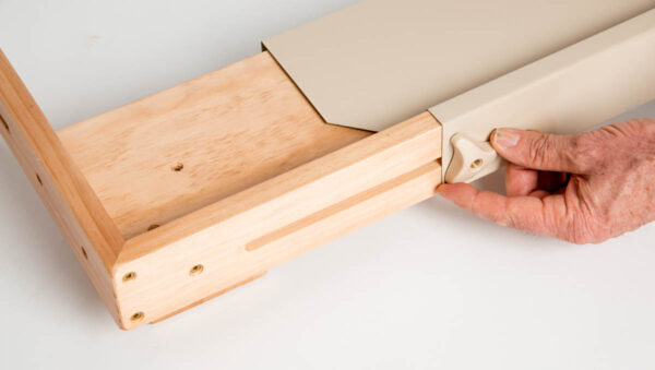 Standard Chair Raiser - Adjusting Base on Ground View
