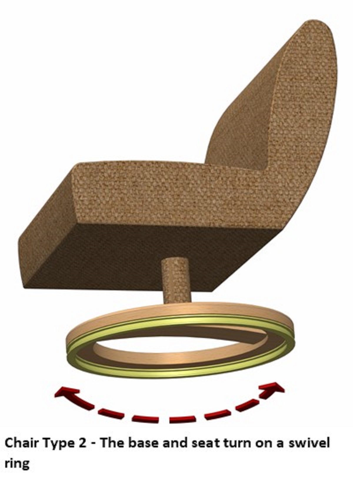 Pedestal Chair Raiser (MF PED)