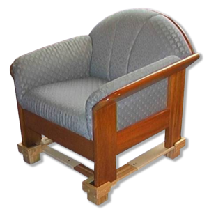 Open front chair raiser - product view