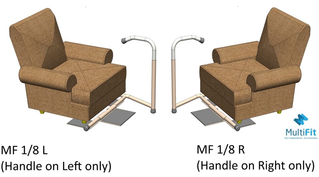 Chair Side Transfer Rail Helping you in and out of a chair!Multifit