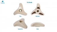 Multifit M6 Tri Knob - Top, Side, Bottom and Isometric View
